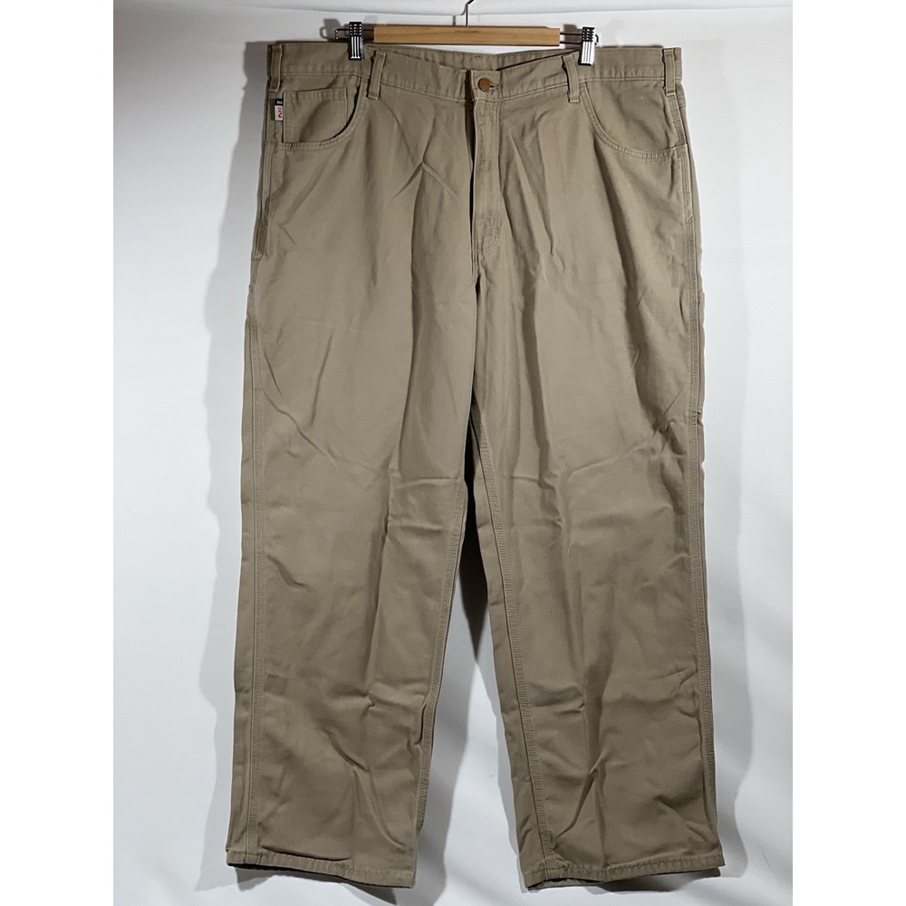 Carhartt Cargo Pants Mens 42x30 Tan FRB 159 Carpenter - Picture 13 of 16